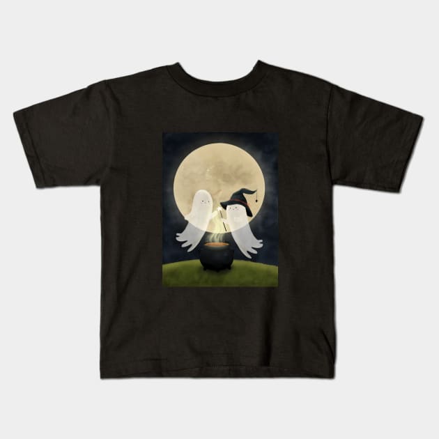 Little ghosts Kids T-Shirt by LoneJensen